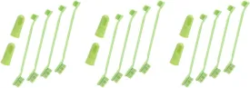 3 Sets Teeth Cleaning for Breeds: 6-Piece Dog Cat Toothbrush Kit Dual Brush Heads Extra-Long Handle Vet Recommended