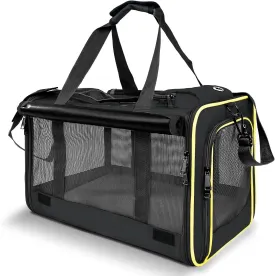 Cat Carriers for Large Cats 20 lbs  Soft Pet Carrier for Small Dog/Durable 2 Kitty Travel Bag/Medium Big Cats Puppy 15 Pounds/Softside Cat Carrier Large
