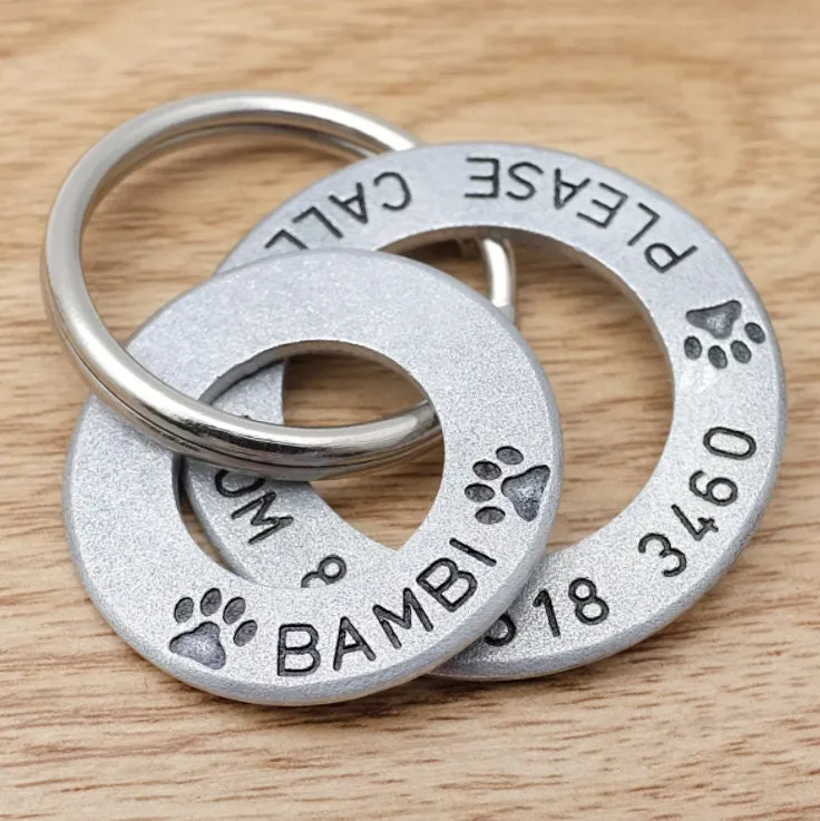 Custom Pet ID, Personalised Pet ID, Dog Name Tag, Pet ID tag, Dog Tag, Dog Keytag, Dog Keychain, Dog keyring, Dog id tag, Cat Collar Tag