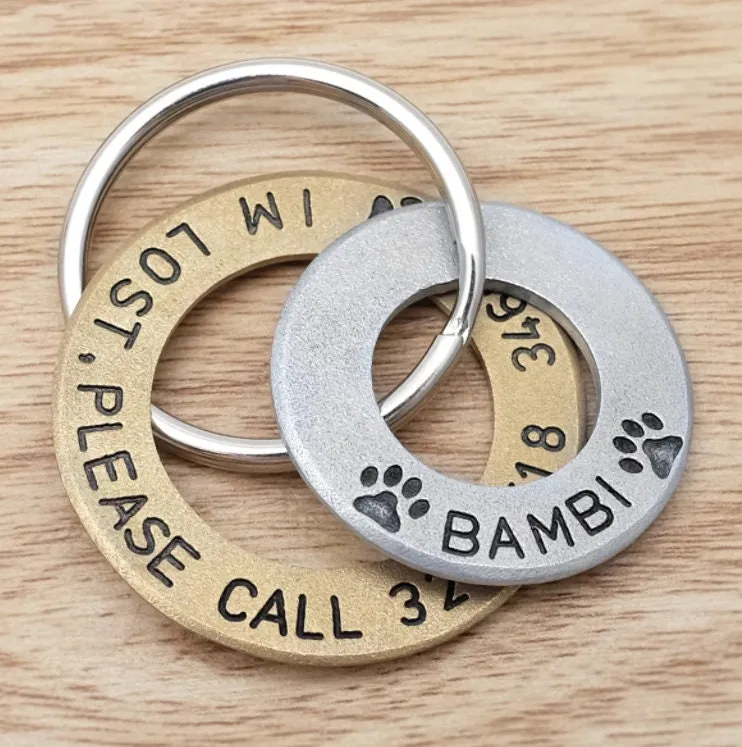Custom Pet ID, Personalised Pet ID, Dog Name Tag, Pet ID tag, Dog Tag, Dog Keytag, Dog Keychain, Dog keyring, Dog id tag, Cat Collar Tag