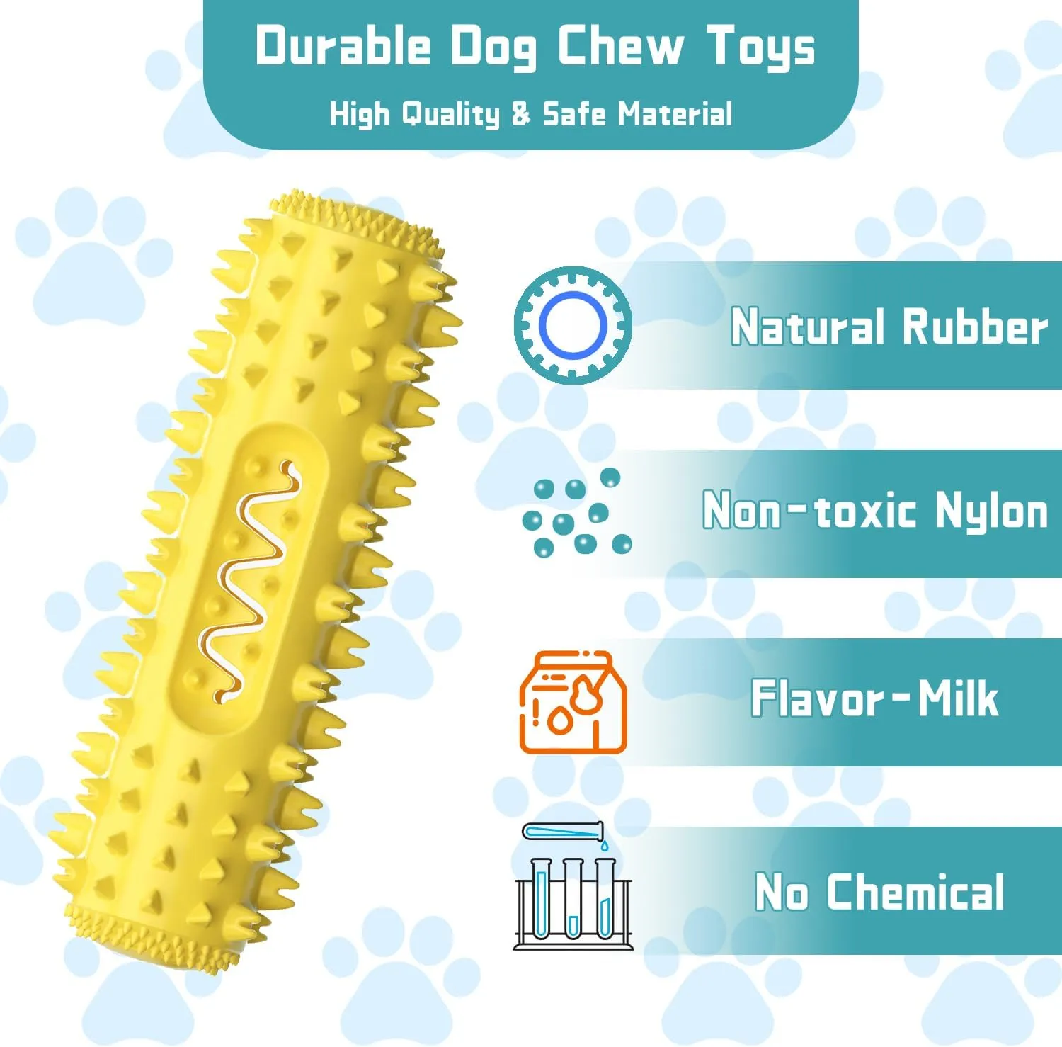 Dog Chew Toys, Indestructible Dog Toys for Aggressive Chewers, Boredom and Stimulating Toys for Aggressive Chewers, Chew Toys to Small Large Dogs for Teeth Cleaning and Training