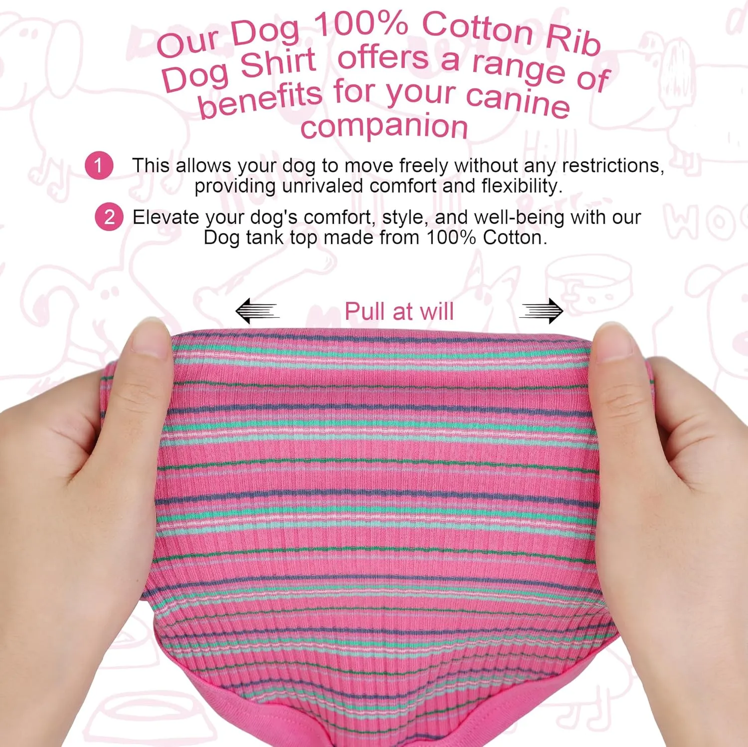 Elevate Your Pet's Comfort and Fashion: Premium 100% Cotton Rib Dog Shirt Vest for Small Breeds Like Chihuahuas, Yorkies, and Puppies .Year-Round Style with Tank-Style Puppy Attire Beige Medium