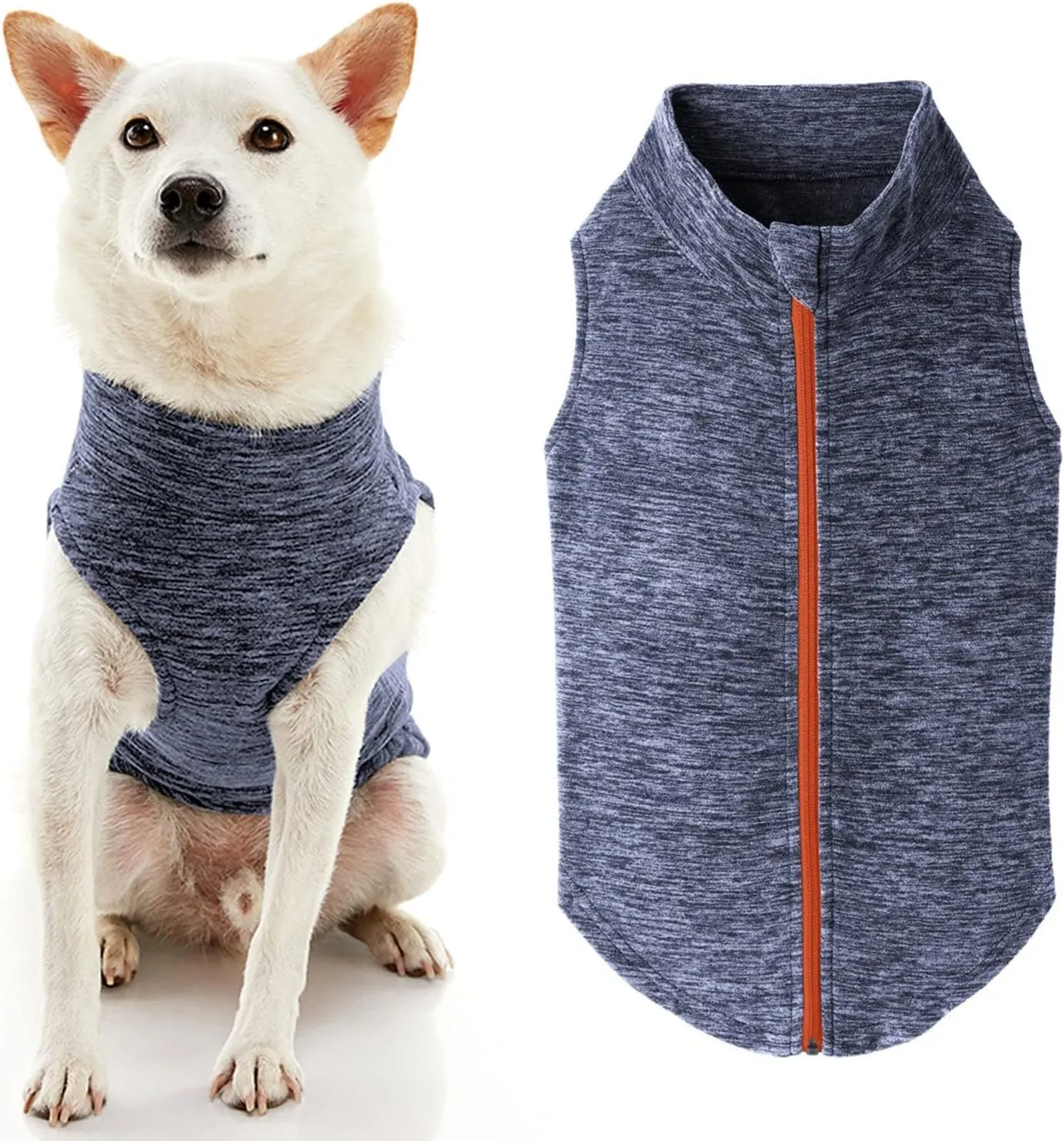 Gooby boys 2X-Large chest (~25.5 Inch) Zip Up Fleece, Gray Wash, 2X-Large 25.5 US