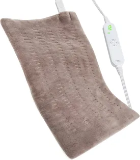Large Electric Heating Pad for Back/Waist/Abdomen/Shoulder Pain Relief- 12" x 24" Moist and Dry Heat Therapy with Auto-Off and Machine Washable Hot Heated Pad by GOQOTOMO-HP001