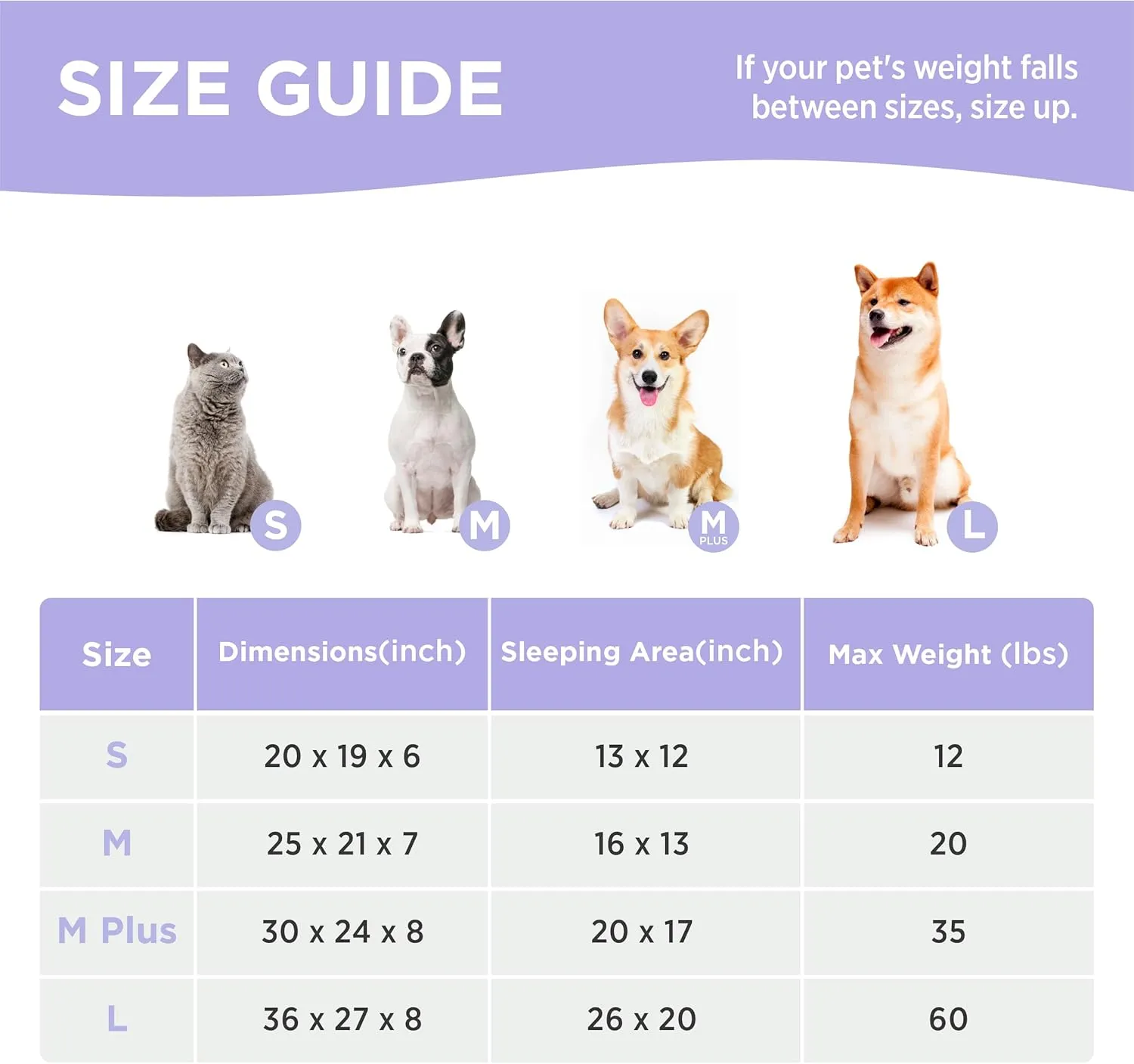 Lesure Fluffy Dog Beds for Puppy&Kitten- Orthopedic Rectangle Calming Pet Sofa,Fluffy Plush Bubble Bolster Cat Bed with Removable Washable Cover and Nonskid Bottom,20x19x6inches,Beige