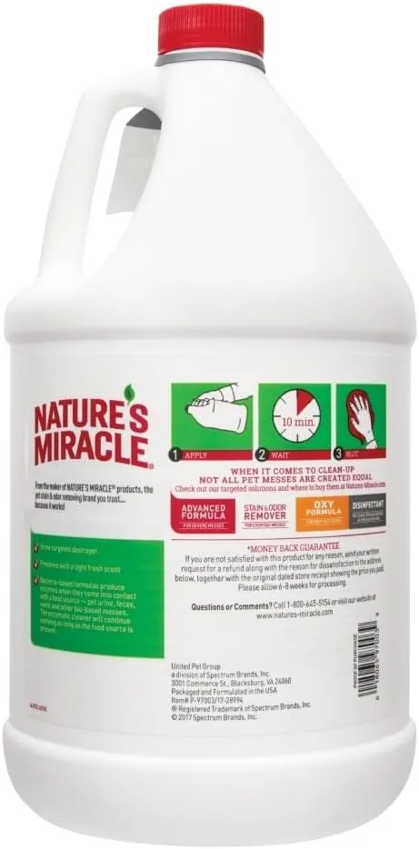 Nature's Miracle P-98148 Dog Urine Destroyer , White, 128 oz