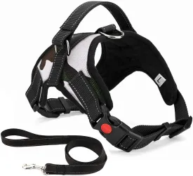 No Pull Dog Harness, Breathable Adjustable Comfort, Free Leash Included, for Small Medium Large Dog, Best for Training Walking Camo XL