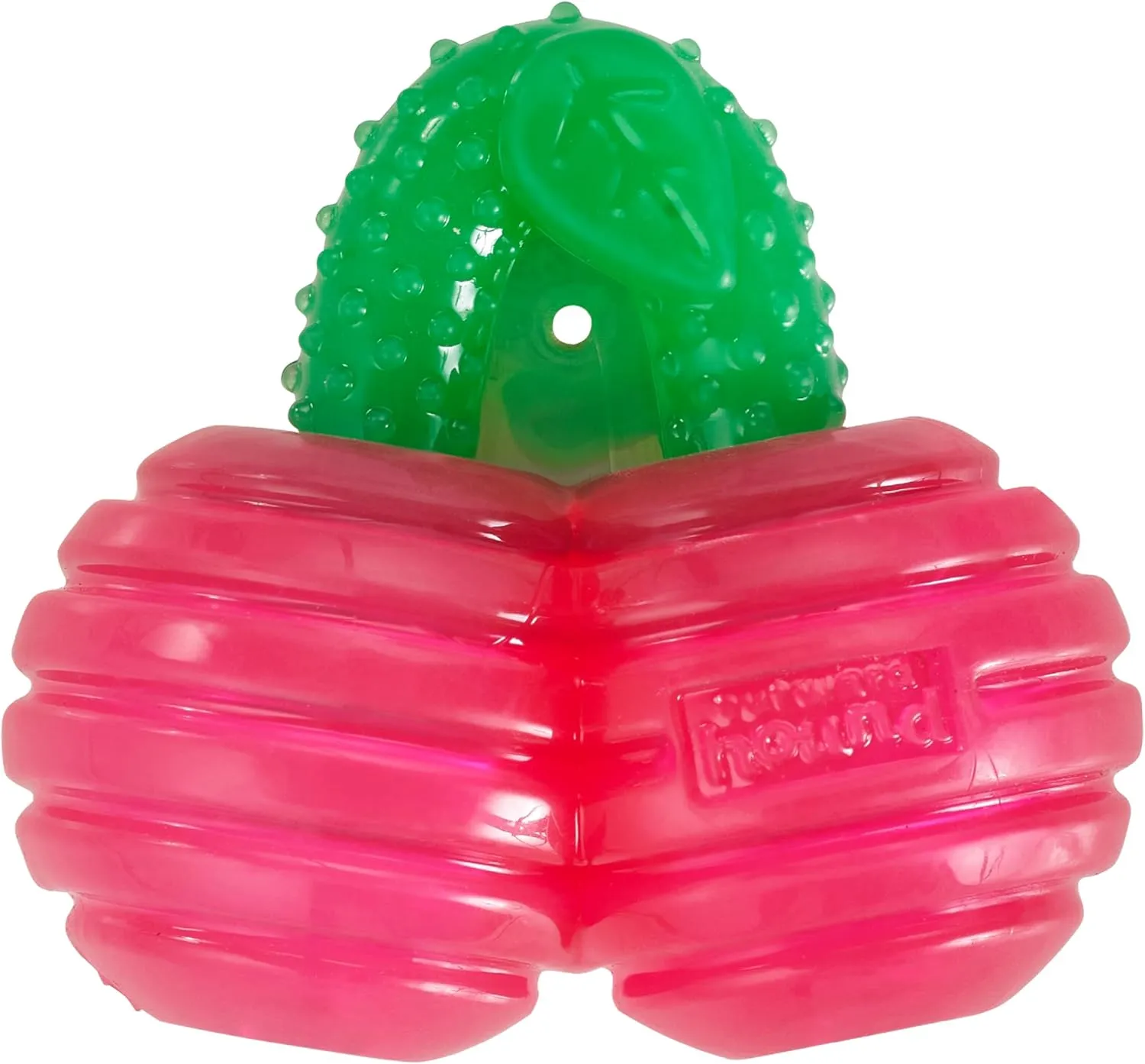 Outward Hound Gummiez Cherries 2-in-1 Dog Chew Toy and Treat Stuffer, Red