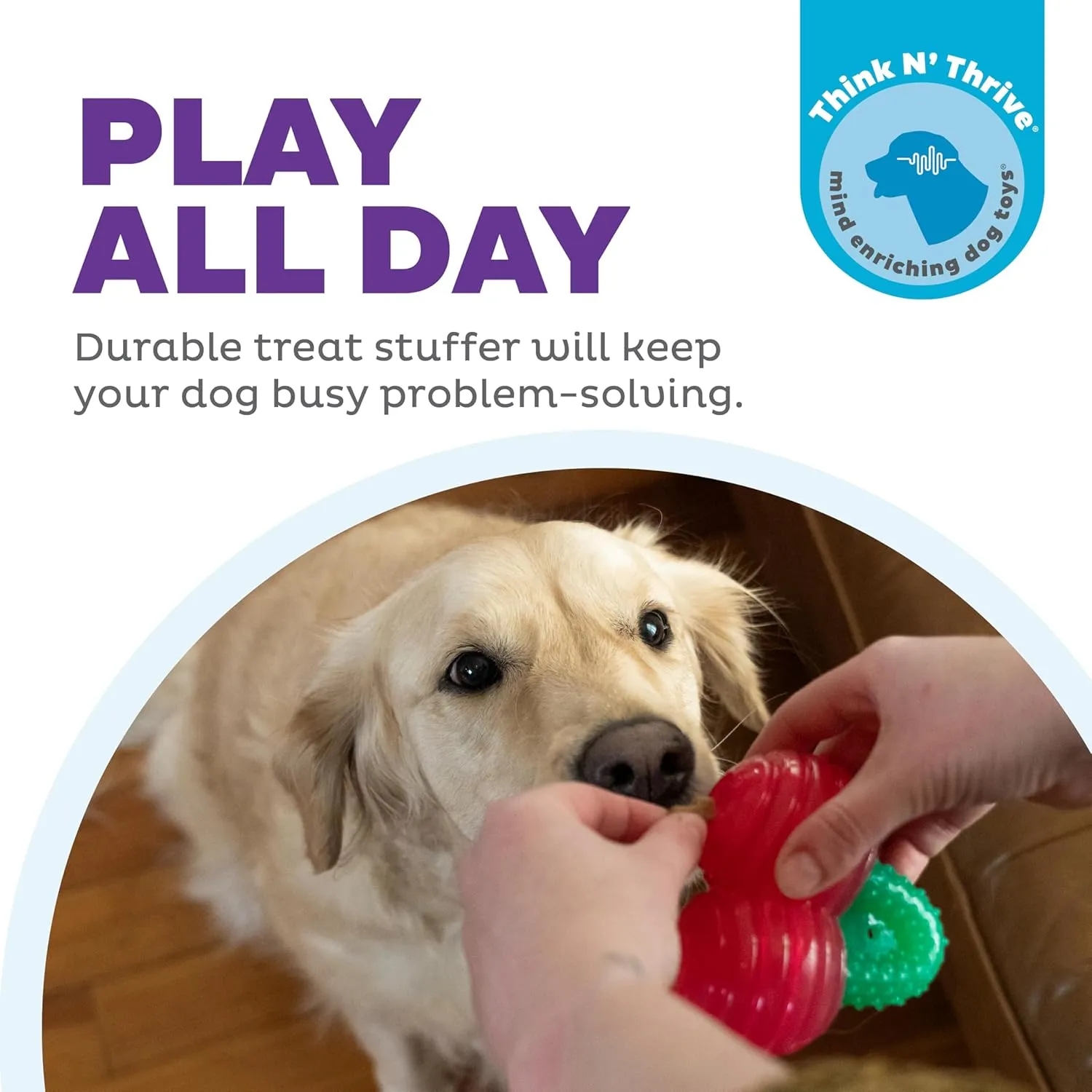 Outward Hound Gummiez Cherries 2-in-1 Dog Chew Toy and Treat Stuffer, Red
