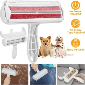 Pet Hair Remover Reusable Cat and Dog Hair Remover for Furniture, Car Seats and Bedding - Eco-Friendly, Portable, Multi-Surface Lint Roller & Animal Fur Removal Tool