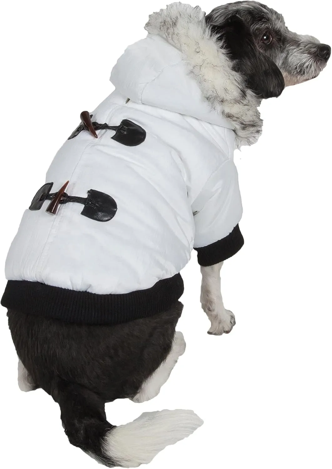 Pet Life Aspen Winter White Fashion Dog Jacket Parka - Dog Coat with 3M Thinsulate Insulation Technology - Winter Dog Clothes for Small Medium and Large Dogs