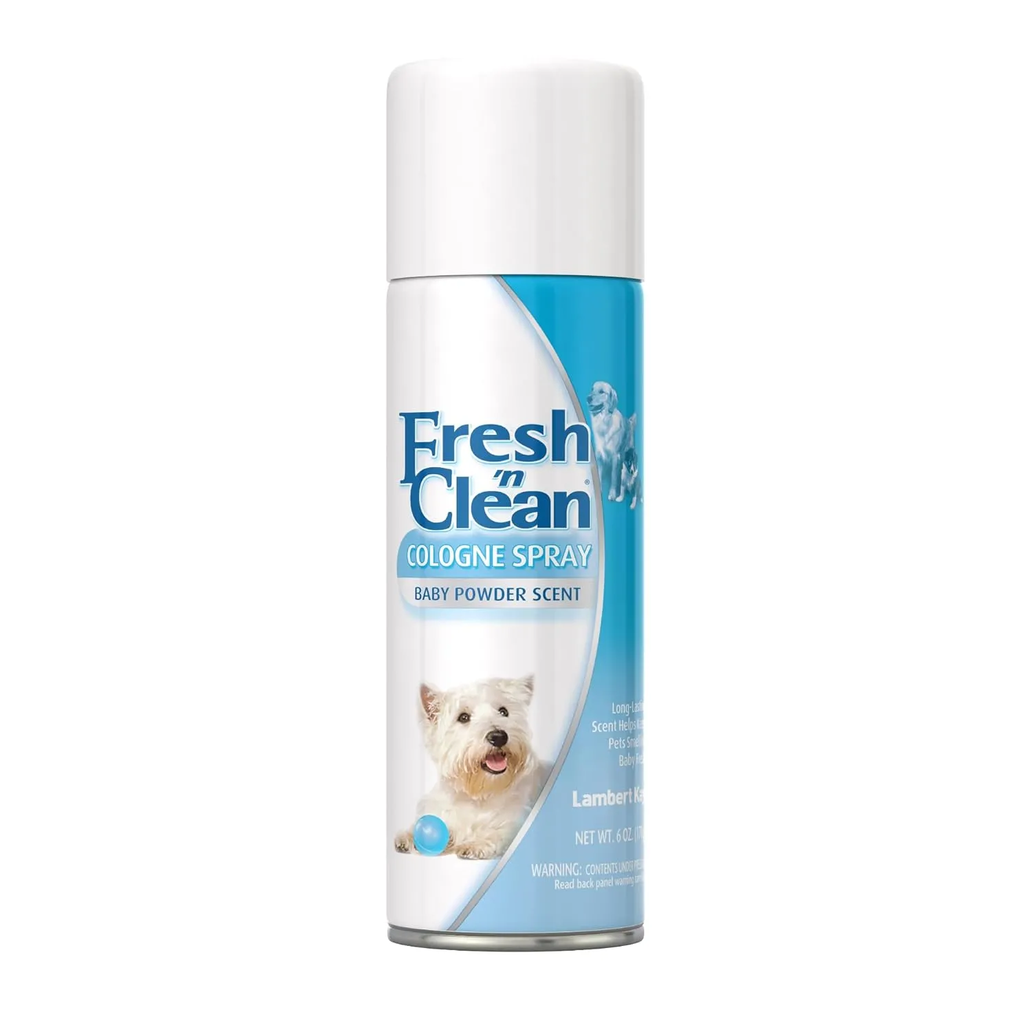 PetAg Fresh n Clean Cologne Spray - Baby Powder Scent - 6 oz - Controls Odor & Keeps Dogs Smelling Fresh