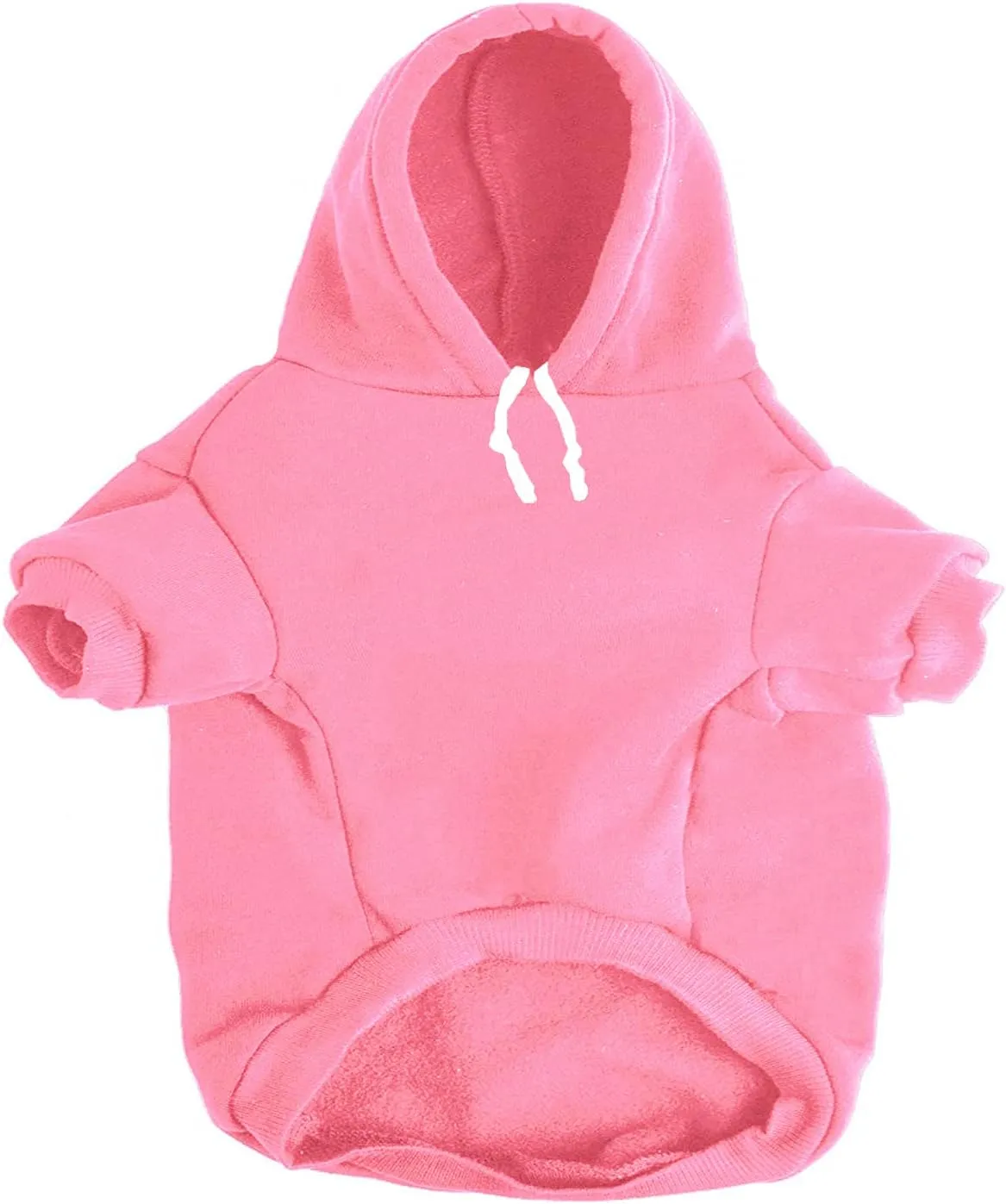 Security Dog Hoodies Dog Clothes Apparel Winter Sweatshirt Warm Sweater Cotton Puppy Small Dog Hoodie for Small Dog Medium Large Dog Cat (Pink, S)