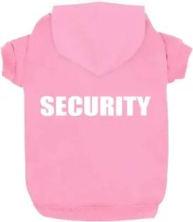Security Dog Hoodies Dog Clothes Apparel Winter Sweatshirt Warm Sweater Cotton Puppy Small Dog Hoodie for Small Dog Medium Large Dog Cat (Pink, S)