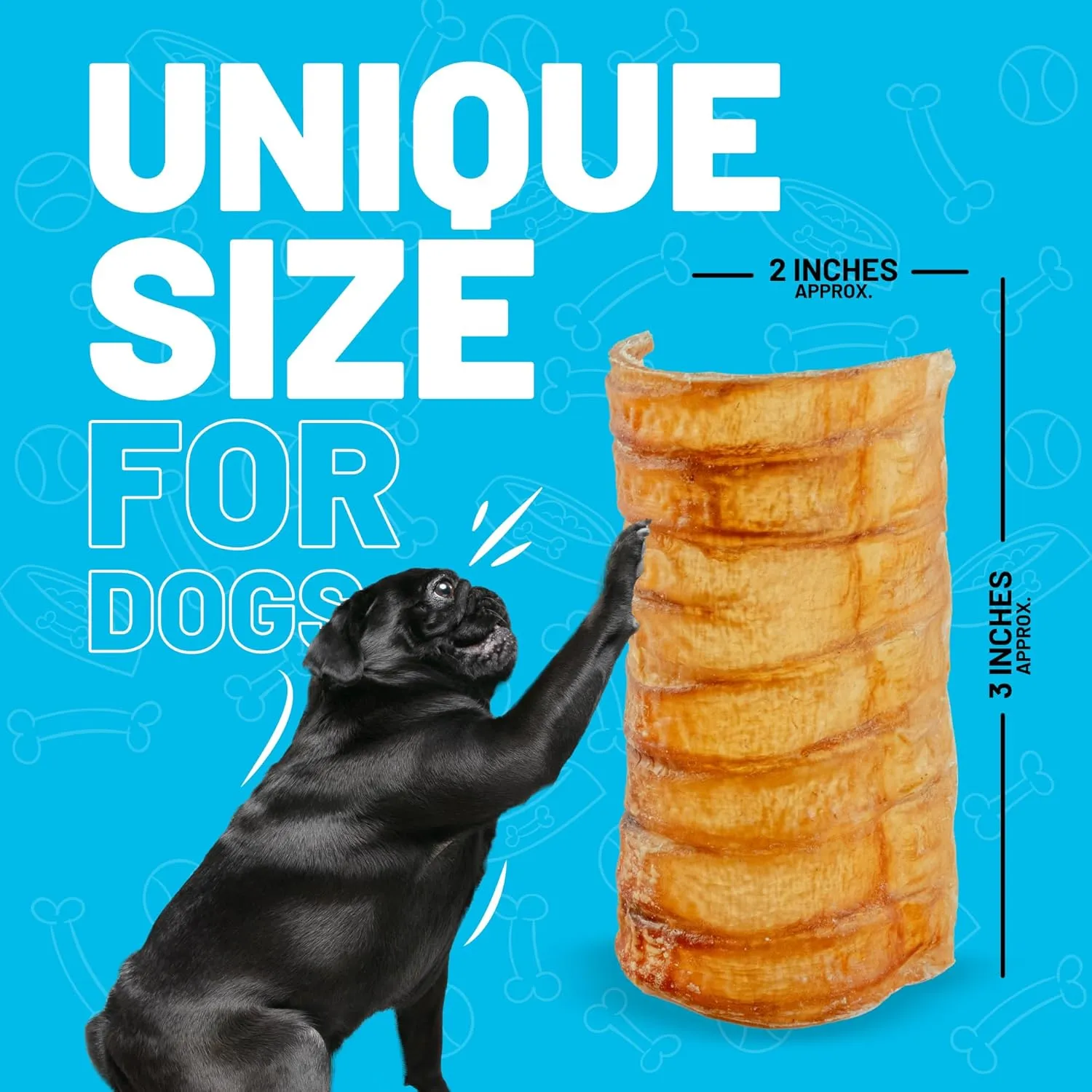 Sitka Farms Beef Trachea Canoes 3" Split Trachea - 30 Count - 100% Natural Source of Glucosamine & Chondroitin - High Protein Premium Dog Treat for Small Medium & Large Dogs