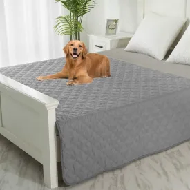 SPXTEX Dog Bed Cover Washable Pee Pads Dog Blankets for Puppy Large Dog Cat,Sofa Reversible Changing Pad Reusable 1 Piece52"x82",Beige Grey