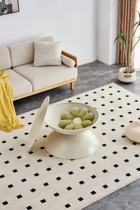 Stylish Milk White Round Coffee Tables with Integrated Cat Bed, Modern Design and Easy Assembly