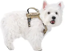 Tactical Dog Harness for Small Dog - Reflective Puppy Pet Vest No Pull Military Service Dog Vest with Vertical Handle XS Dog Harness for Outdoor Training