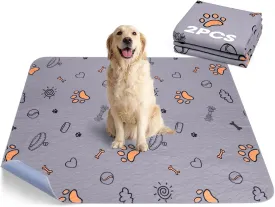Washable Pee Pads for Dogs, 2 Pack Large 41"x41" Super Absorbent Reusable Pads for Dog Training Pads, 100% Waterproof Non-Slip Pee Pads Whelping Pads Dog Playpen Pads Crate Mat Crate Pads Dog Products