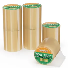 Wrestling Mat Tape 4'' - Clear Mat Tape Wrestling, PVC Wrestling Tape for Mats, 6 Rolls